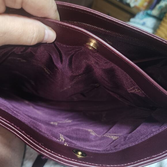 VINTAGE EITENNE AIGNER EUC OXBLOO LEATHER CROSSBODY BAG - Picture 8 of 9